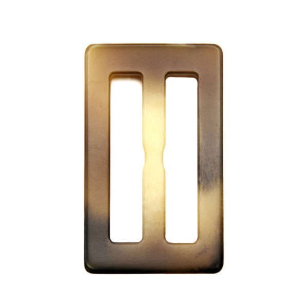 Пряжка пластик, 4см, цвет светло-коричневый матовый